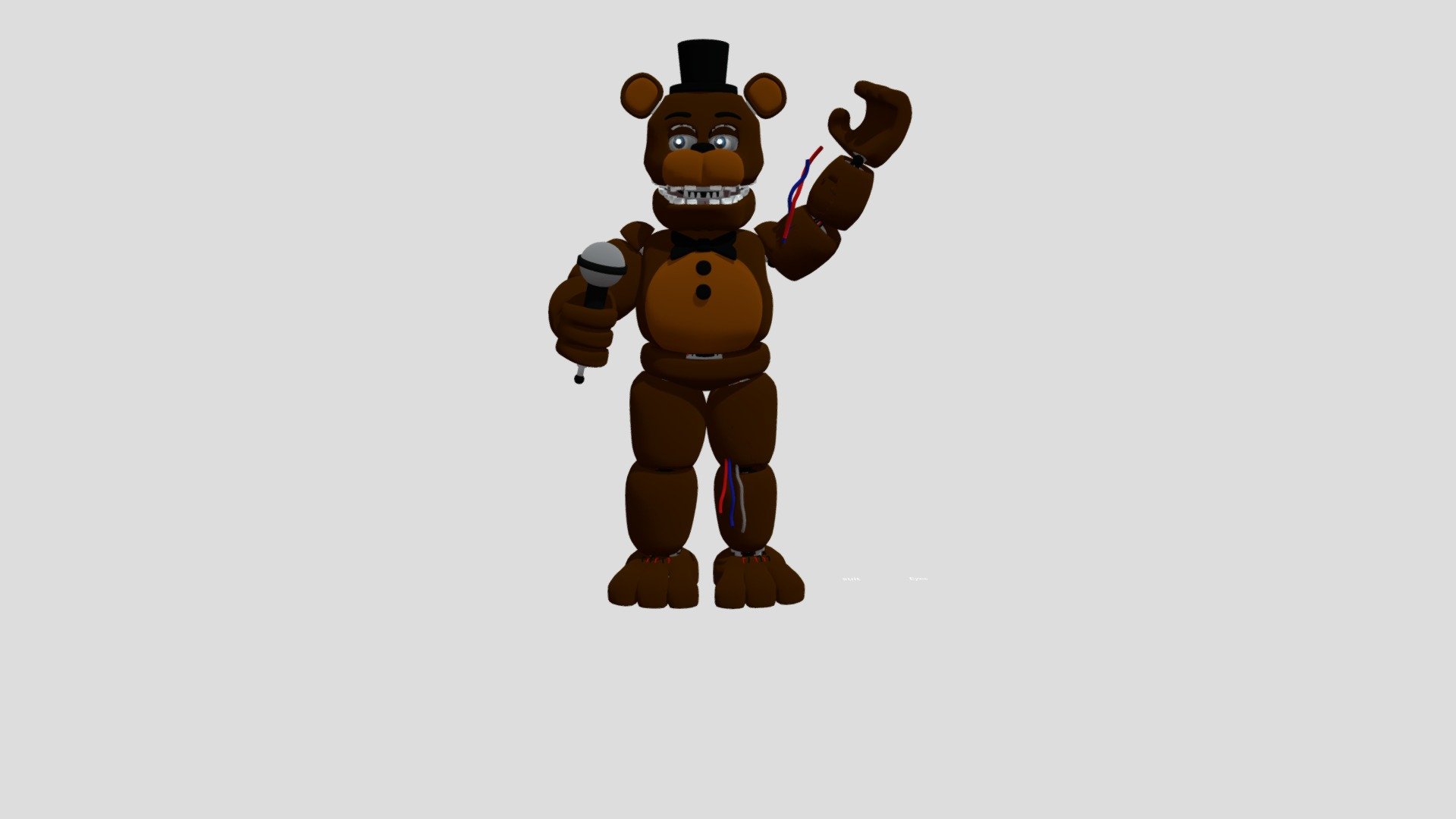 Withered Freddy - Download Free 3D Model By Dwall8611 [65b5d84] - Sketchfab