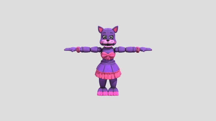 Cute_fnaf_cat_for_my_fnaf_fan_game 3D Model