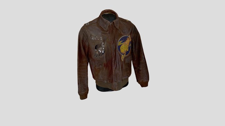 WWII A-2 Flying Jacket 3D Model