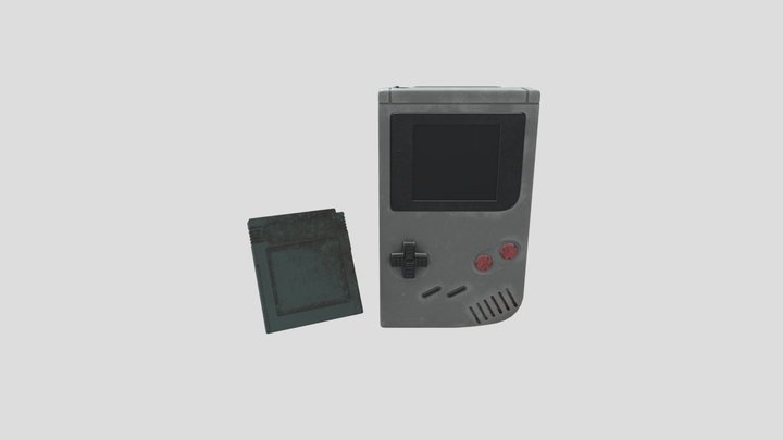 Gameboy Old 3D Model