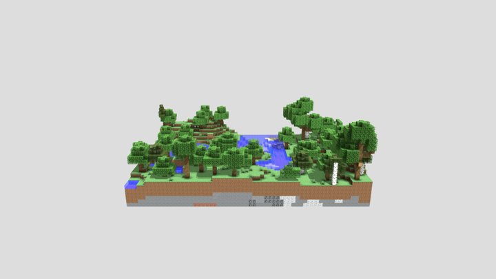 Minecraft World | high quality | free 3D Model