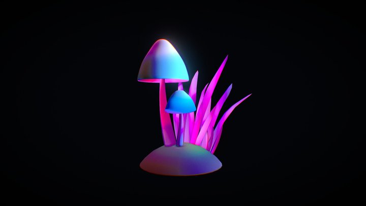 Mushrooms 3D Model