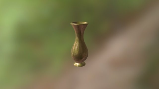 Copper vase 02 3D Model