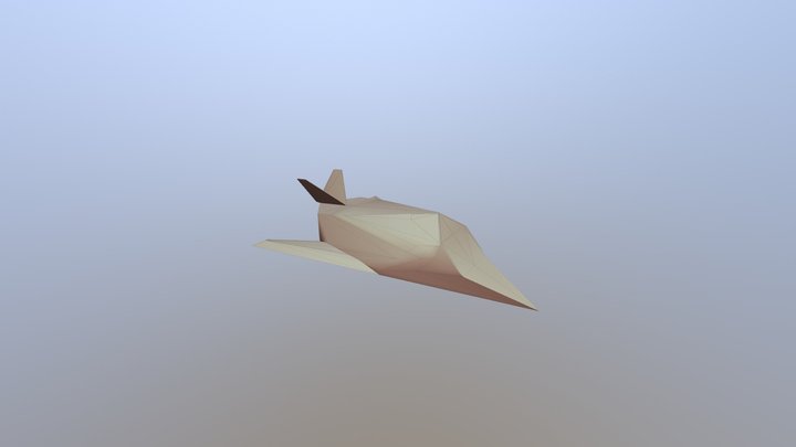 F-117 Low Poly 3D Model