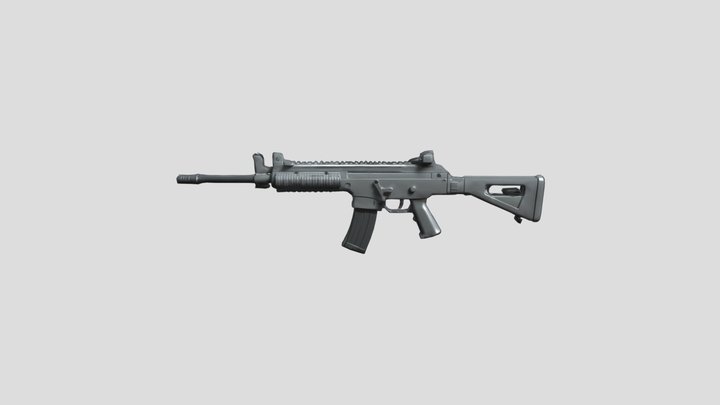 PSP-22 (Automatic Rifle) 3D Model