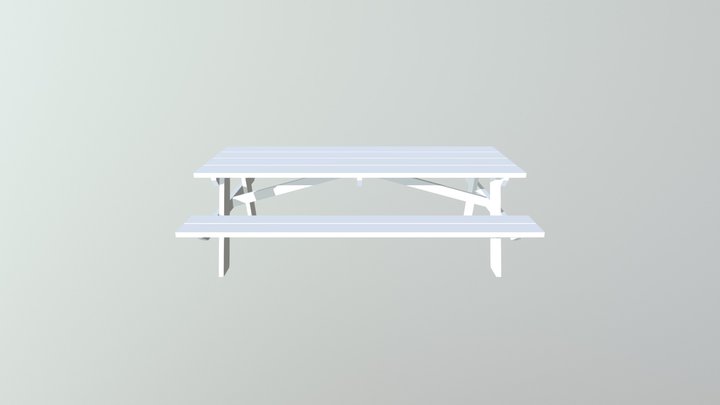 ZM Picnic Table 3D Model