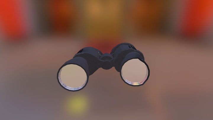 Textured Binoculars 3D Model