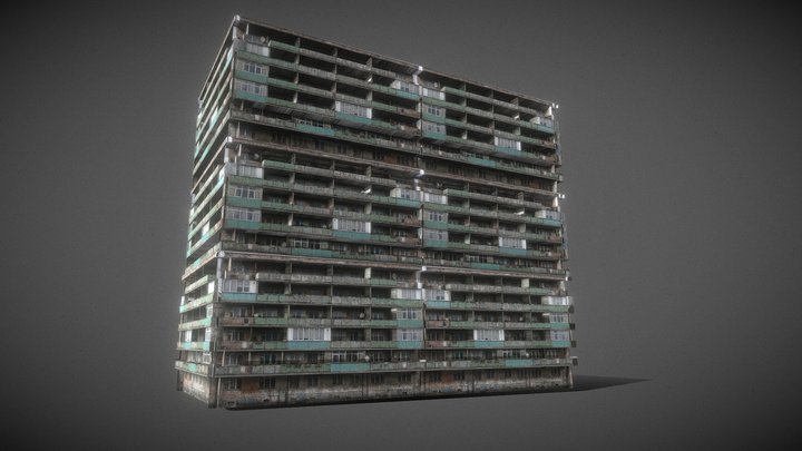 Cyberpunk Background Appartment building – Modèle 3D gratuit STL
