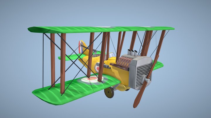 Flying Circus: Airco DH9a 3D Model