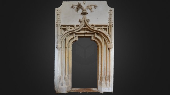 Gothic portal of the sacristy - Moşna 3D Model