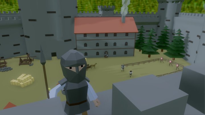 Medieval castle 3D Model