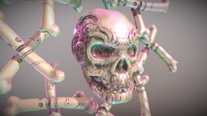 Decorative Skull 3D Model
