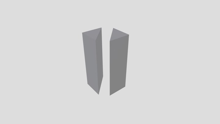 Üçgen Prizma - Yansimali 3D Model