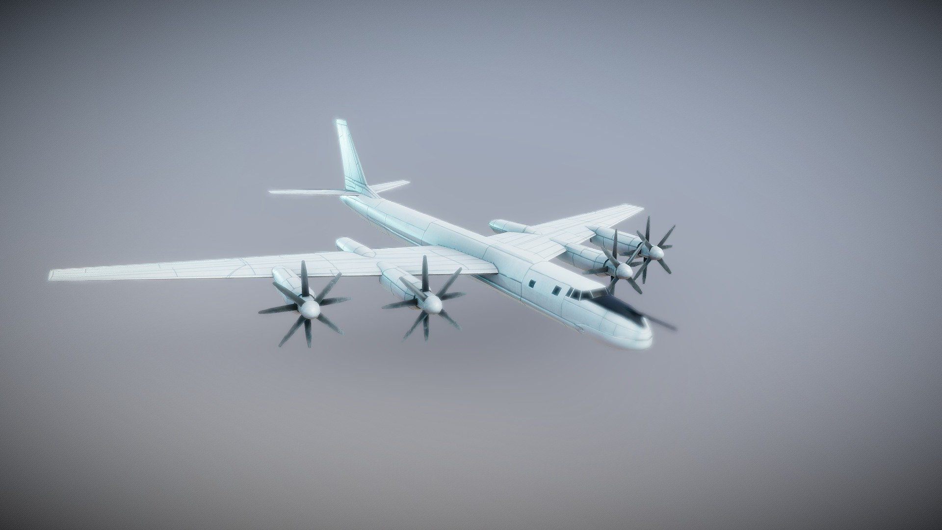 Tu 95 - 3D model by Usman Zia (@Uxxman) [65bf85e] - Sketchfab