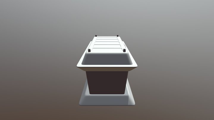 Crate untextured 3D Model