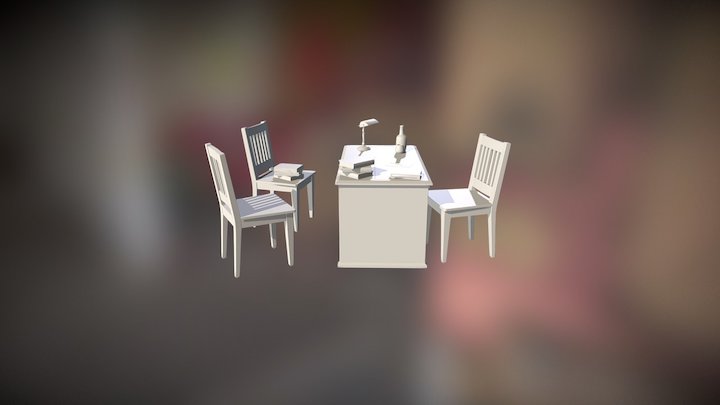 Desk Set 3D Model