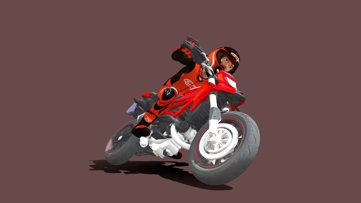 Ducati HyperMotard – Modelo 3D gratuito STL