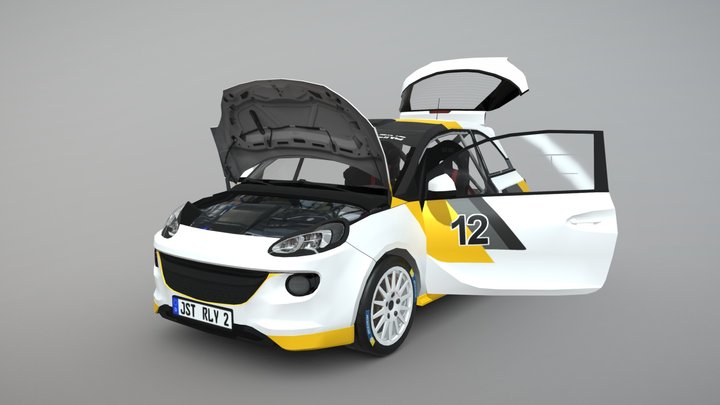 Rally Car Pro 5 3D Model