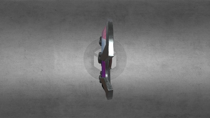 Genderfluid Shield 3D Model