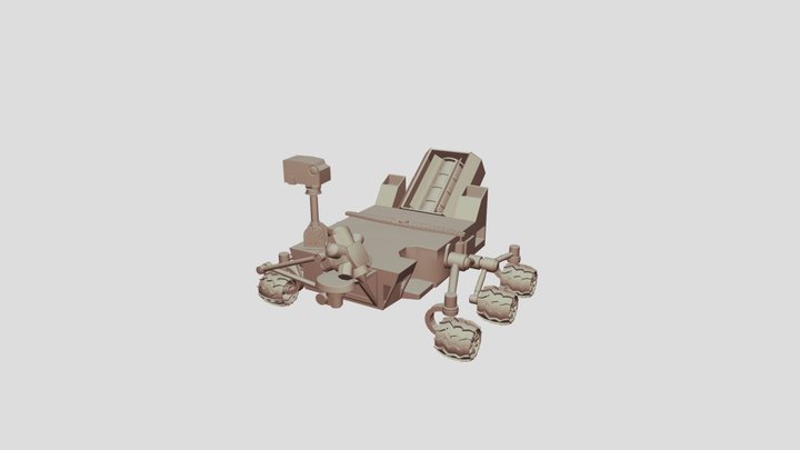 Curiosity Mars Rover 3D Model