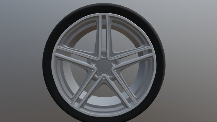 Mercedes AMG wheel 3D Model