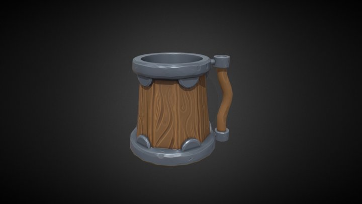 Stylized Mug 3D Model