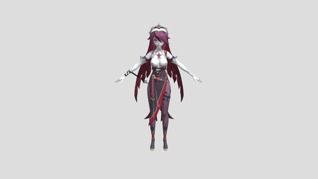 Rosaria Fbx With Textures