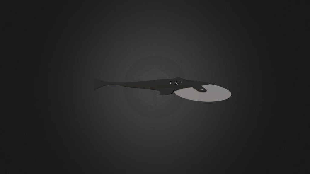 Pizza Cutter Shark Alpha Mark I Assembly 3D model by Max Kopinsky