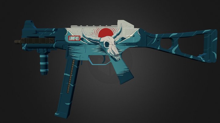 UMP-45 DESERT 3D Model