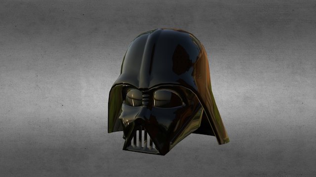 Dark Vader Helmet 3D Model