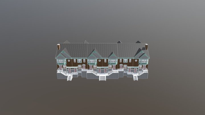 Townhouses 3D Model