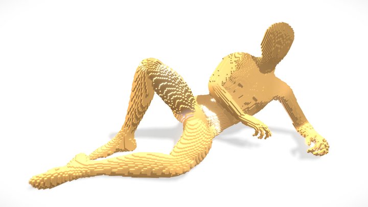 Voxel Manequin - pose 3D Model