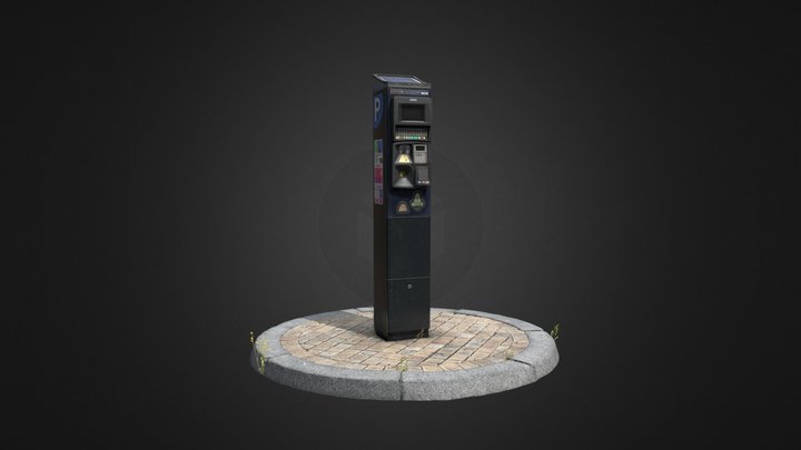 Parking Meter: Bordeaux 3D Model