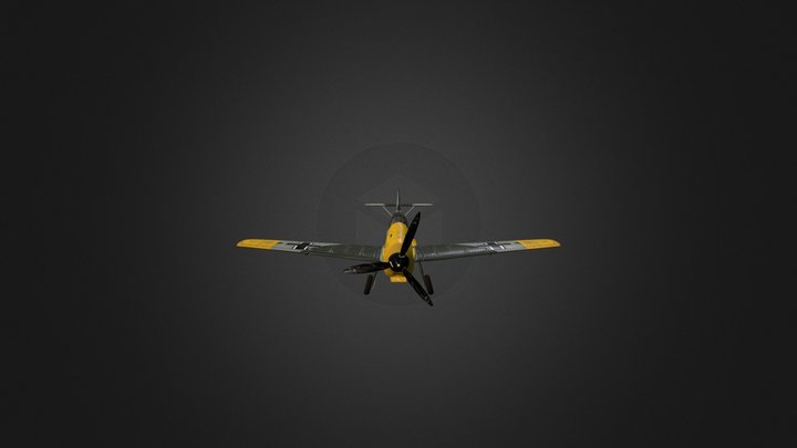 Me109 Plane 3D Model