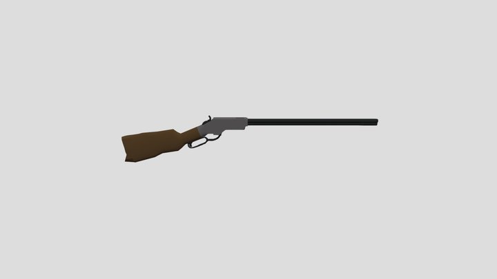 Wild West Rifle 3D Model