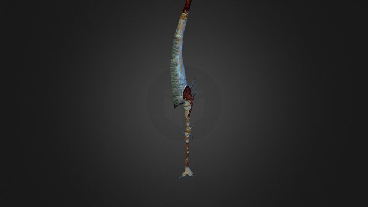 Frozen Icespire Great Sword 3D Model