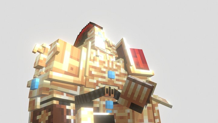 [Minecraft - Pixel Perfect] Custodian 3D Model