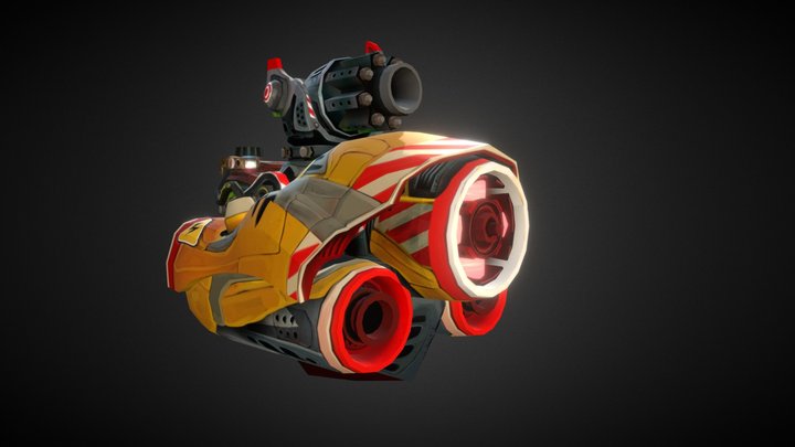 Level 6 Enforcer Ship 3D Model