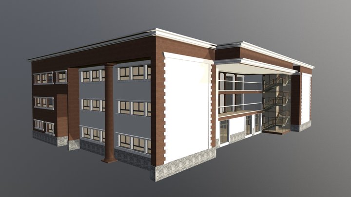 Shcool 3D Model