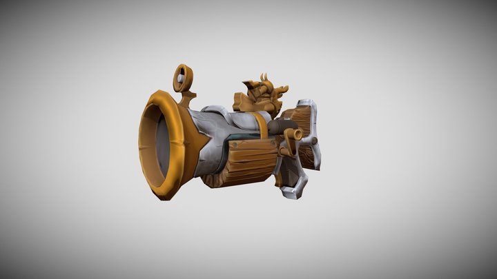 Wooden gun 3D Model