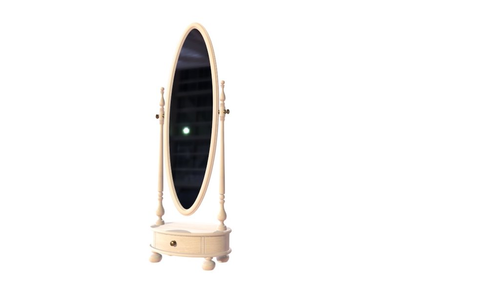 Oval Swivel Mirror 3D model by designforyou [65c9c9d] Sketchfab