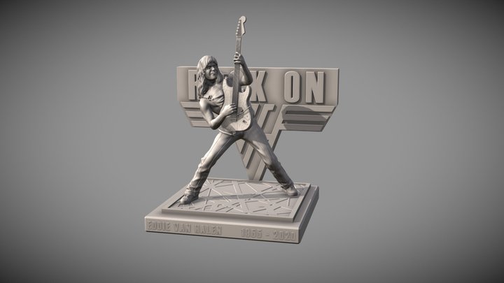 Eddie Van Halen - 3D printable 3D Model