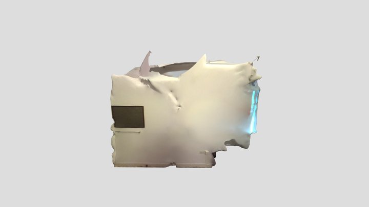 Visualization Mesh canvas with texture 3D Model