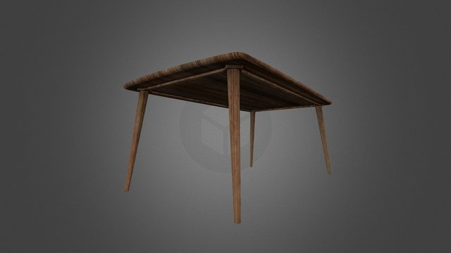 ws. Simple Table / wfd160101 3D Model