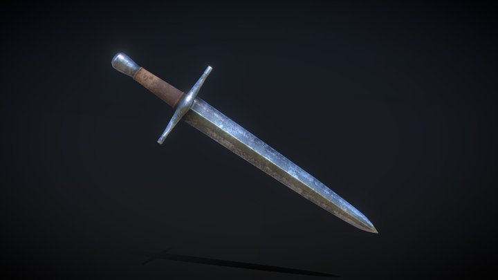 Old Battered Sword (Sceard) – Free 3D Model STL