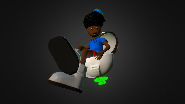 Kyle In A Pokemon Chair 3D Model