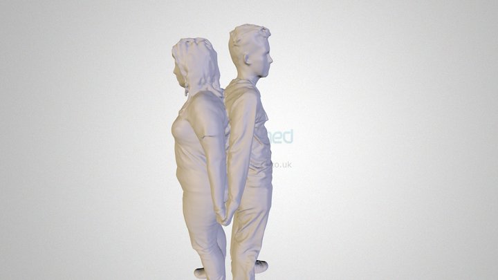 3D Scanned People 3D Model
