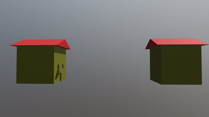 Häusergruppe 3D Model