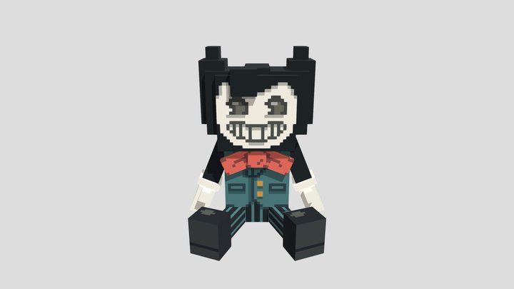 Real bendy plushie 3D Model