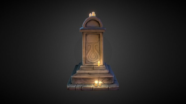 Old Tombstone 3D Model